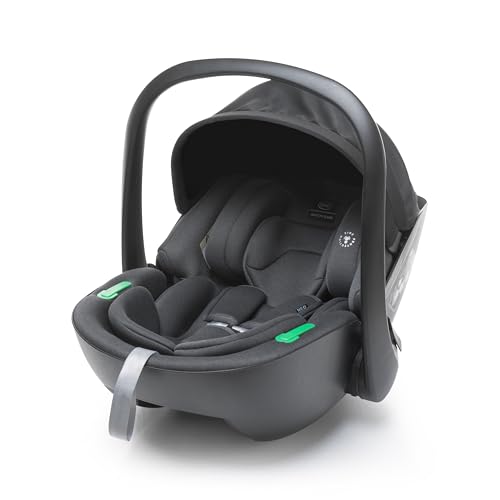 4Baby Neo i-Size Kindersitz Gruppe 0+ für Neugeborene bis 13 kg (0–15 Monate), Babyschale, RWF, leicht, höhenverstellbar, ECE R129, (Graphit)