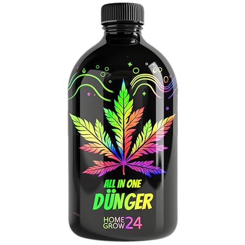 Homegrow24 Cannabis Dünger Indoor & Outdoor für Cannabispflanzen Wachstumsphase und Blütephase BIOlogischer organischer Grow & Bloom Hanfdünger I Set