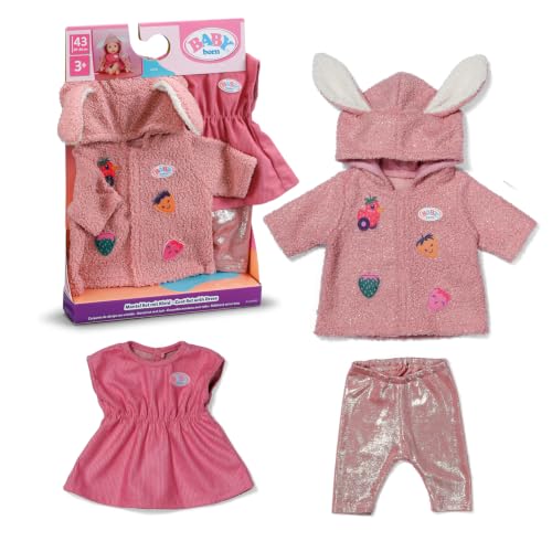 BABY born Mantel-Set mit Kleid für 43 cm Puppen mit Leggings