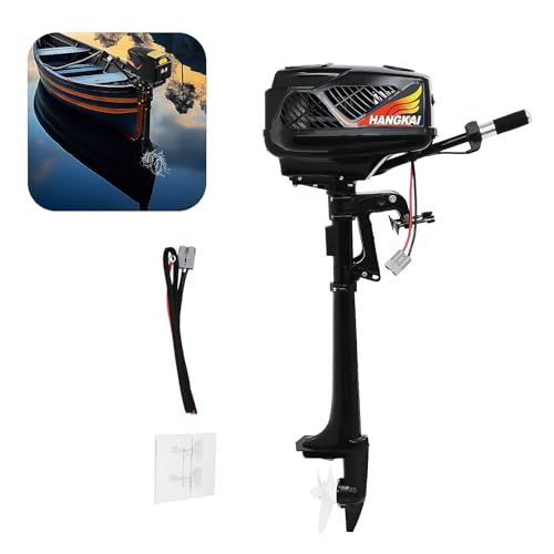 HUOMMGS 800KG Elektromotor Boot Außenbordmotor 1200W Angelboot Elektro Motor mit Stufenloser, 360° Joystick 48V Außenborder E Motor Boot Aussenborder für 2-4m Boots Elektro Bootsmotor