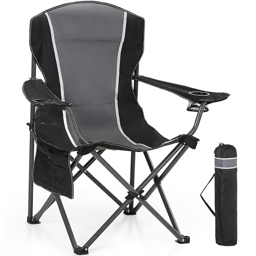 HIGH POINT SPORTS Campingstuhl Faltbar bis 160kg, Campingsessel, Klappstuhl