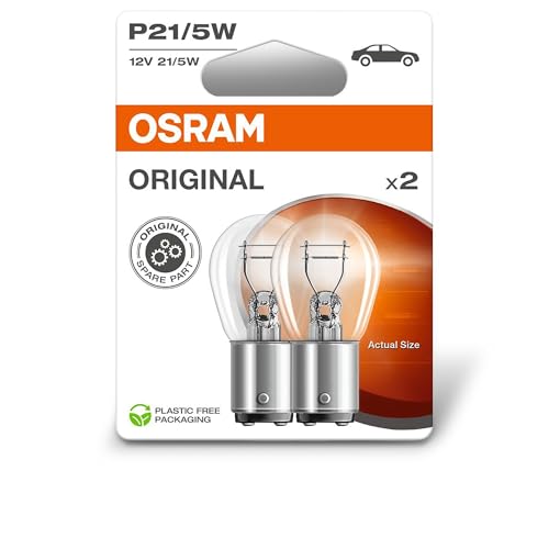 Osram ORIGINAL LINE 12V, P21/5W, signal lamp, Metal Base, Double Blister, (2 lamps)