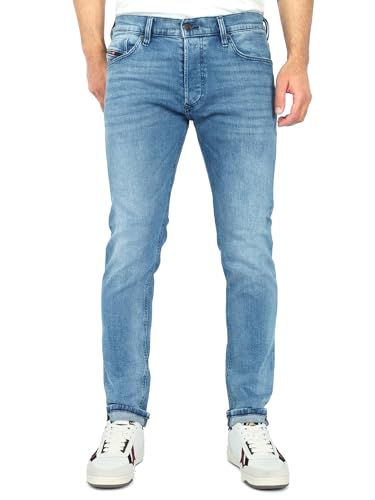 Diesel - Herren Slim Tapered Fit Röhren Jeans - Tepphar-X, Größe:W32, Farbe:RB066 - Hellblau, Länge:L32