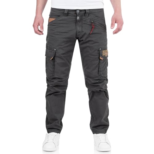 Timezone RogerTZ Roger Herrenhose Cargohose lässig modern (W34/L34, Blue Graphite)