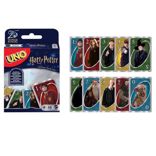 Mattel Games UNO Harry Potter Kartenspiel, ab 7 Jahren, 2–10 Spieler
