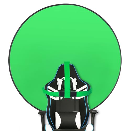 Ykall Greenscreen Hintergrund 145 cm Faltbar, Doppelseitig und Reversibel