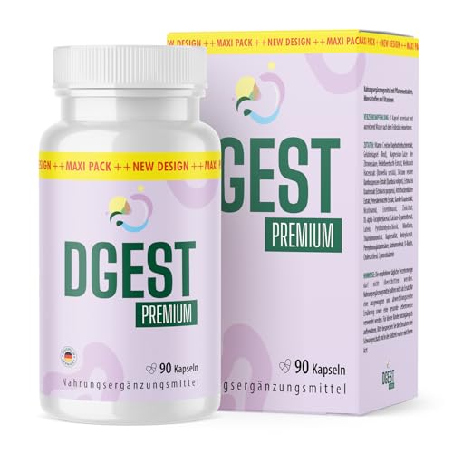 dgest Premium Kapseln | Reich an Vitaminen & Mineralstoffen | Speziell entwickelte Rezeptur | Inhalt: 90 Kapseln