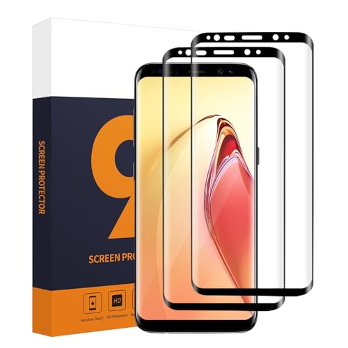 Carantee 2 Stück Schutzfolie für Panzerglas für Samsung Galaxy S8 Plus, 3D-Volle Bedeckung 9H Härte Anti-Kratzen Dauerhaft HD-Klar Sensitive Touch Fingerabdruck-ID Samsung S8 Plus Displayschutz