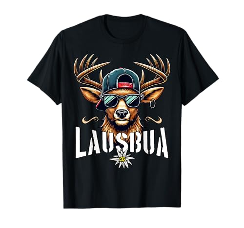 Lausbua T-Shirt Herren Trachtenshirt Kinder Jungen Trachten T-Shirt