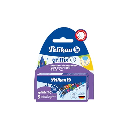 Pelikan 4001 Griffix Großraum-Tintenpatronen 2 x 5 Stück Blisterpackung, 960559, 10 Stück