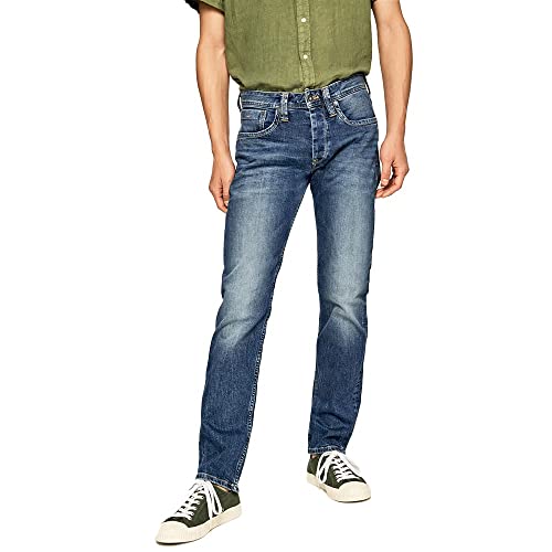 Pepe Jeans Herren Cash Straight Jeans, 000denim, 36W / 32L