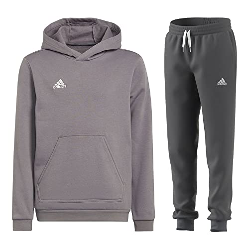 adidas Fußball Entrada 22 Jogginganzug Hoodie Jogginghose Herren grau Gr M