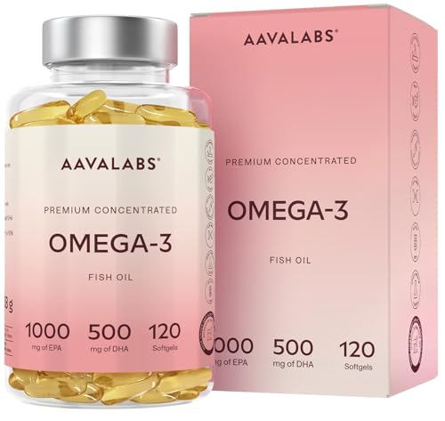 Omega 3 Kapseln Hochdosiert 2000mg - 1000mg EPA + 500mg DHA pro Tagesdosis