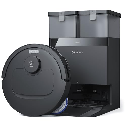 ECOVACS DEEBOT T30C Omni, Saugroboter mit Wischfunktion, 20.000 Pa, OZMO Turbo 2.0 Wischen, ZeroTangle 3.0 Anti-Verheddern, TruEdge 2.0 Kantenreinigung, All-in-One-Station, 75°C Moppwäsche, Schwarz