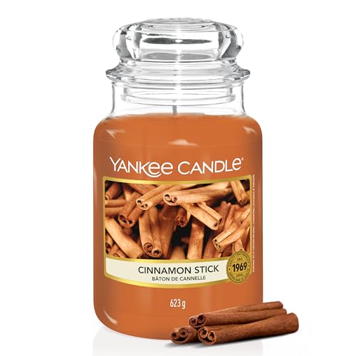 Yankee Candle Duftkerze im Glas (groß) | Cinnamon Stick | Kerze mit langer Brenndauer bis zu 150 Stunden | Perfekte Geschenke für Frauen