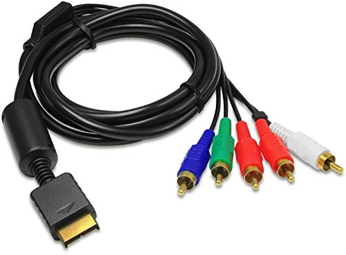 Eaxus® HD Component Kabel Geeignet für PS3 & PS2 - Komponenten AV TV YUV Kabel 1,5 Meter vergoldet