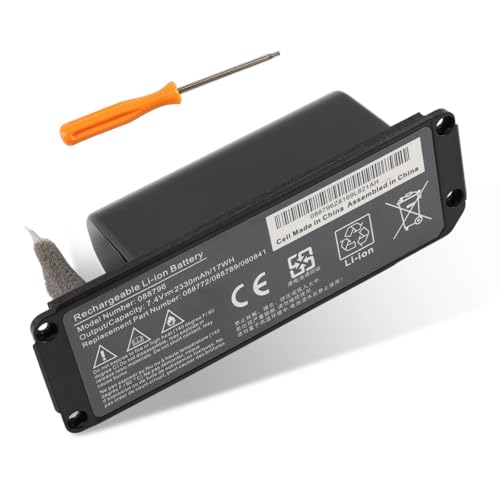 LUSONBAY 088796 Lautsprecher Akku kompatibel mit Bose Soundlink Mini 2 088772 088789 088796 080841 2ICR19/65 7,4V 17WH Li-ion(Löten Brauchen)