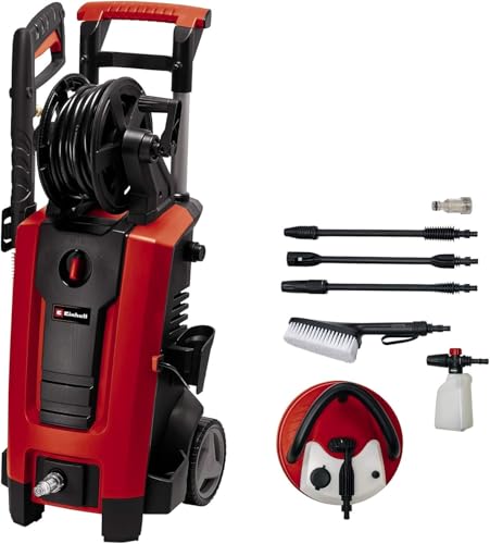 Einhell Hochdruckreiniger TE-HP 170 (2.300 Watt, max. 170 bar, modulares Quick-Couple-System, inkl. Hochdruckschlauch, Pistole, Lanze, div. Düsen, Bürste, Sprühmittelbehälter)