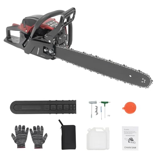 DIFU Kettensäge Benzin 58ccm Benzin Motorsäge mit 20