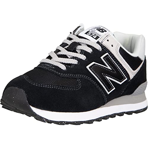 New Balance 574 Sneaker Trainer Schuhe (Black, EU Schuhgrößensystem, Erwachsene, Numerisch, M, 43)