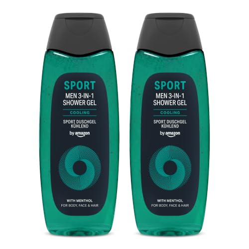 by Amazon Sport 3in1 Duschgel, für Herren, 2 x 500 ml