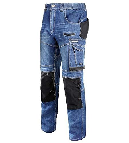 Lahti PRO Arbeitshose L40510 Slim FIT Jeanshose Sicherheitshose Schutzhose Jeans Herrenhose Hose Bundhose Berufshose Herren (L)