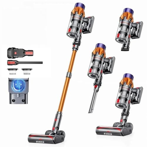 MEIION airvax akku staubsauger y90 pro，Y90 PRO CordlessVacuum Cleaner，Akku Staubsauger Kabellos,Starke Saugkraft, 40Min Laufzeit Anti-Verwicklungspinsel und LED-Touchscreen für Haushalt