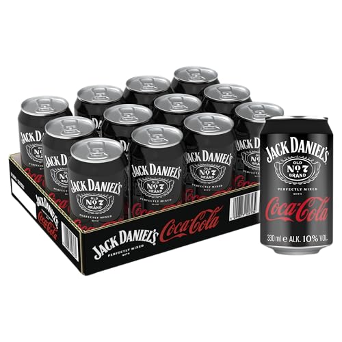 Jack Daniel's Tennessee Whiskey & Coca-Cola 12x 0,33l Dose-10% Vol.