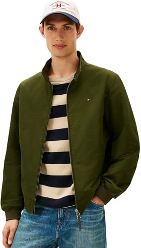 Tommy Hilfiger Harrington Herren-Jacke, MW0MW37647, Grün, Größe L, Grün (Arktische Fichte), L