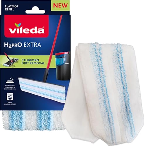 Vileda H2PrO Bodenwischer Ersatzbezug, Mikrofaser, für Hartböden