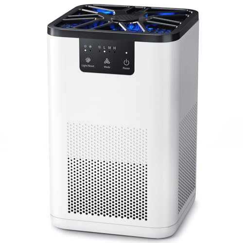 Aroeve Luftreiniger Für Schlafzimmer Mit Aromatherapie-Funktion Für Haustiere Rauch Pollen Hautschuppen Haare Geruch 20 dB Luftreiniger Für Schlafzimmer Büro Wohnzimmer