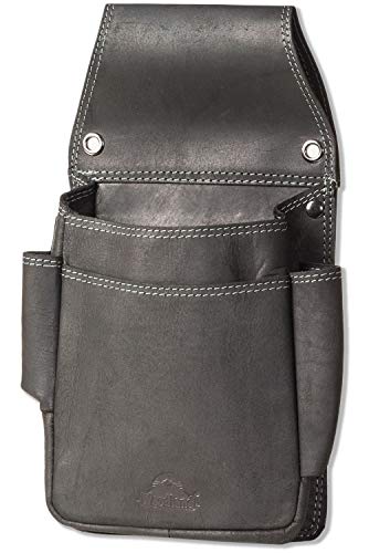 Woodland® Robustes Profi Kellnerbörsen-Holster Robustes Büffelleder Anthrazit