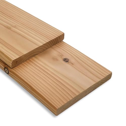 Glattkantbrett Lärche Natur 20x142 mm 150 cm – Konstruktionsholz