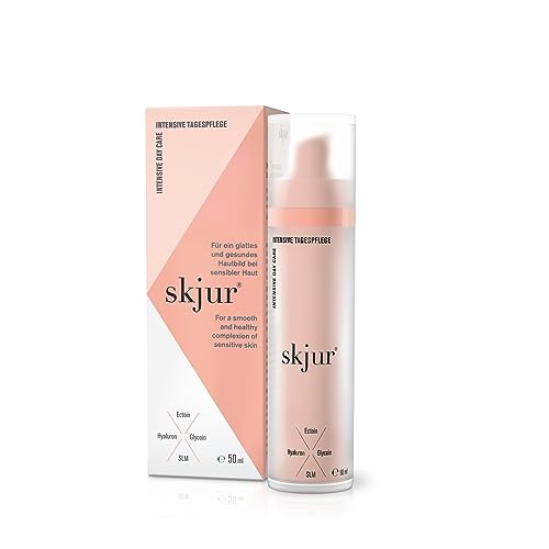 Skjur intensive Tagespflege - Gesichtscreme Damen für trockene Haut [mit Hyaluron & Ectoin] - Tagescreme Gesicht gegen Falten - Gesichtspflege - Feuchtigkeitscreme Gesicht - Vegane Skincare (50ml)