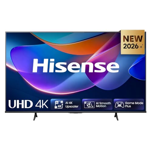 Hisense 43E6DS Fernseher 43 Zoll, 4K UHD Smart TV, Hi View AI Engine, 60Hz Game Mode Plus, Dolby Vision, 4K Upscaler, DTS Virtual, X, Smooth Motion, Airplay, Sprachsteuerung, 2026