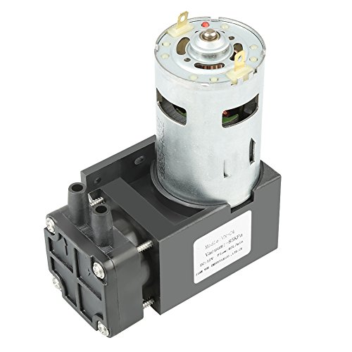 GOTOTOP Mini-DC-Luft-Vakuumpumpe, 12V 42W ölfreie Vakuumpumpe -85KPa Fluss 40L/min, ß, Automatisch, Kunststoff, Vakuumiermaschine