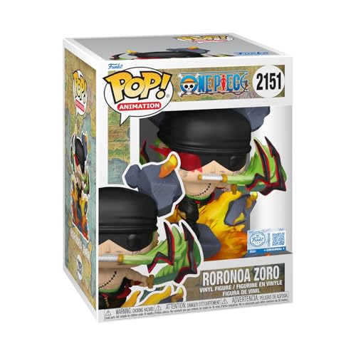 Funko Pop! Premium: One Piece - Roronoa Zoro - King of Hell - Lorenor Zorro- Amazon-Exklusiv - Vinyl-Sammelfigur - Offizielle Handelswaren - Spielzeug Für Kinder und Erwachsene