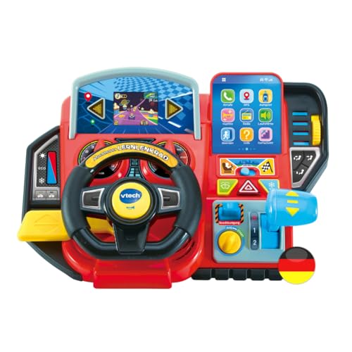 VTech Abenteuer Lernlenkrad – Interaktives LCD-Steuer für Kinder 3-7