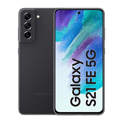 Samsung Galaxy S21 FE 5G, Android Smartphone, 6,4 Zoll Dynamic AMOLED Display, 4.500 mAh Akku, 128 GB/6 GB RAM, Handy in Graphite, inkl. 36 Monate Herstellergarantie [Exklusiv bei Amazon]