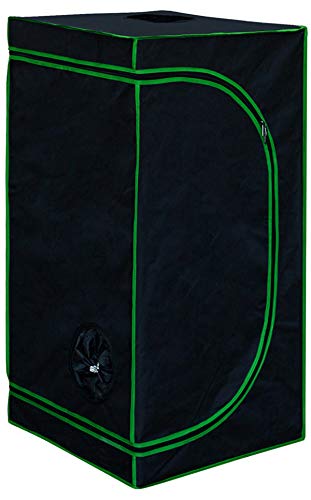 Kingpower Grow Zelt für Pflanzen Zuchtzelt Gewächshaus Box Zuchtschrank Garten Anzucht Gemüse Kräuter Grow Schrank Indoor Blumen klein Tomaten Hydro Green, Größe:100 x 100 x 200 cm (06)