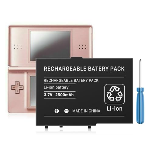 DS Lite Akku, USG-003 2500mAh Li-ion Ersatzakku für Nintendo DS Lite, NDSL Game Player, mit Reparaturwerkzeug (Nicht für Nintendo DSi, DSi XL, DSi LL)