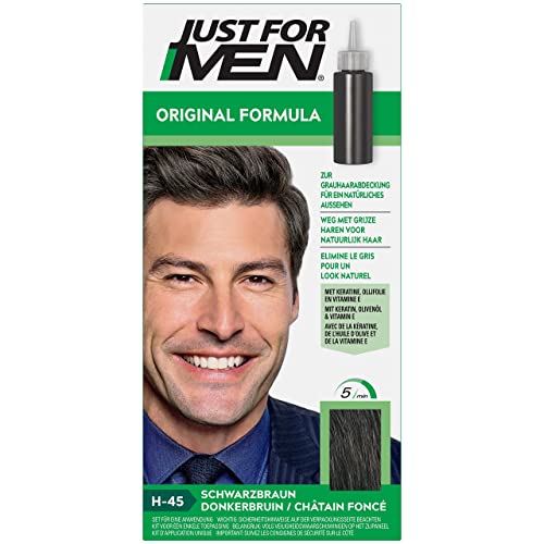 Just for Men Original Formula Schwarzbraun Haarfarbe, stellt die urspr�ngliche Farbe f�r ein nat�rliches Aussehen wieder her � H45