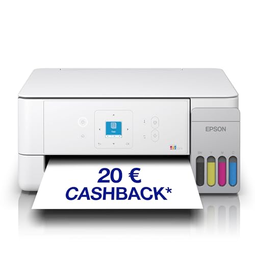 Epson EcoTank ET-2926 | Für vielbeschäftigte Haushalte | Wi-Fi | A4 | Drucken, Kopieren, Scannen | LC-Display | AirPrint-kompatibel | Kompakt | Enthält bis zu 3 Jahre Tinte
