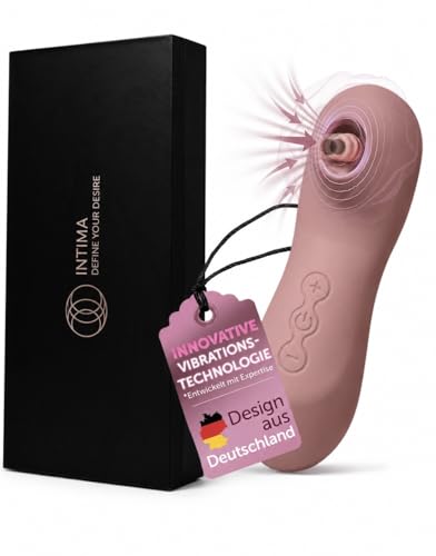 INTIMA Druckwellenvibrator Klitoris Stimulator & für Sie | Klitoris Sauger | Auflegevibrator mit Vibration | Vibratorensets für Frauen | Sex Spielzeug für Paare