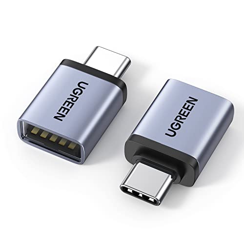 UGREEN 10Gbps USB C Adapter USB C auf USB OTG Adapter 2 Stück (Grau)