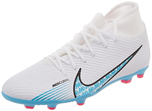 Nike Herren Mercurial Superfly 9 Club FG/MG Sneaker, Weiß/baltischblau-rosa Explosion, 44 EU