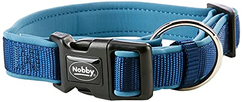 Nobby Halsband Classic Preno, blau/blau L: 30-45 cm, B: 20/25 mm, 1 Stück