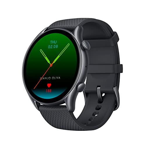 Amazfit GTR 3 Pro 46mm Smartwatch GPS Fitness Uhr mit Überwachung von Herzfrequenz, Schlaf, Stress, SpO2, Sport Watch mit über 150 Sportmodi, Bluetooth-Anrufen, Musiksteuerung, Alexa