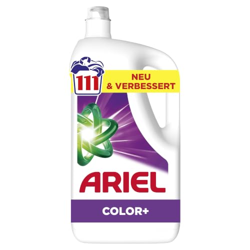 Ariel Flüssigwaschmittel Color+, 111 Wäschen, Waschmittel flüssig