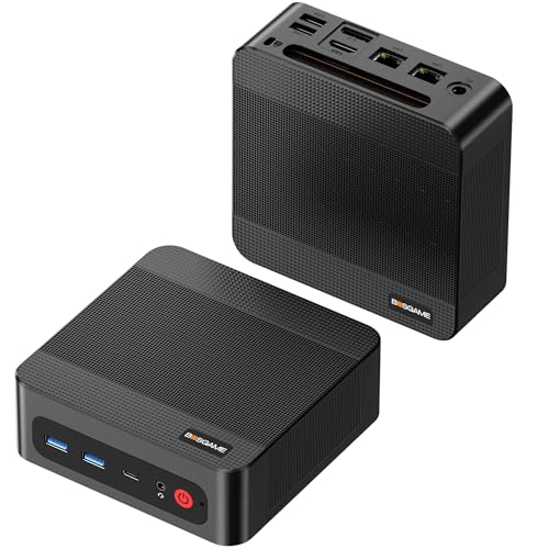 BOSGAME P3 Pro Büro- und Gaming-Mini-PC, Ryzen 9 7940HS (bis zu 5,2 GHz), 16 GB DDR5-RAM, 1 TB PCIe 4.0 SSD, Mini-Computer, 4K-Dreifachanzeige, HDMI 2.0/DP/USB-C, Dual-LAN, Wi-Fi 6E, BT5.2, Small PC